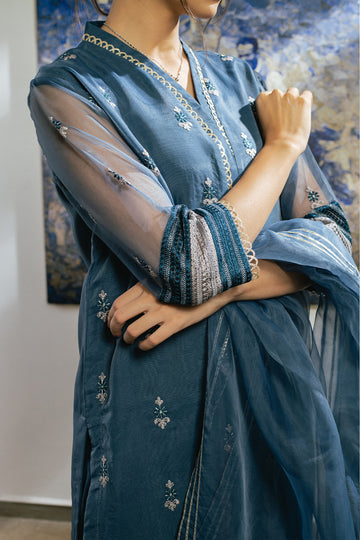 PRISM - Organza - Embroidered - Unstitched - 3PC
