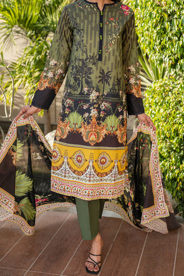 ADIRA - Lawn - Printed - Stitched  - 3PC