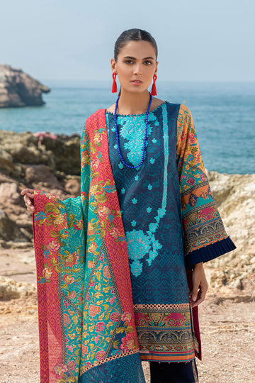 PURPLE HUE - Khaddar - Embroidered - Printed - Stitched - 2PC