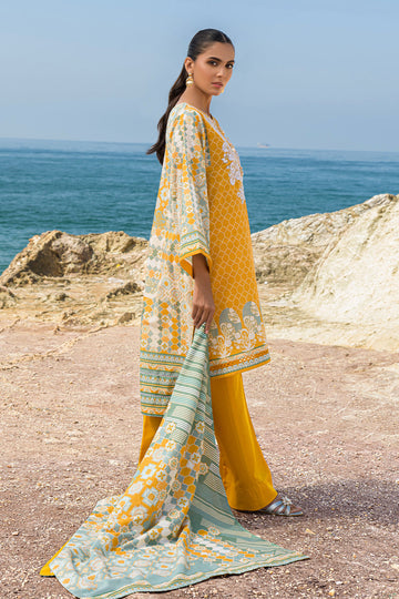MUSTARD LUXE - Khaddar - Embroidered - Printed - Stitched - 2PC
